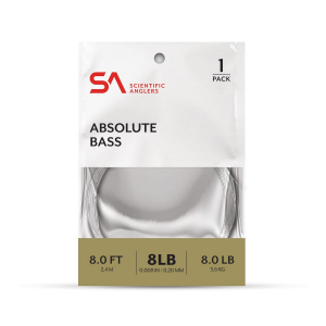 Scientific Anglers Absolute Bass Leader 8' - 1 Pack - Clear - 12lb