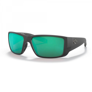 Costa Blackfin PRO Sunglasses - Polarized - Matte Black with Green Mirror 580G