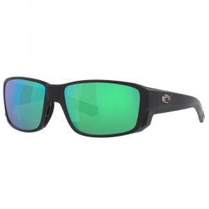 Costa Tuna Alley PRO Sunglasses - Polarized - Matte Black with Green Mirror 580G