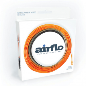 Airflo Ridge 2.0 Superflo Streamer Max Short Fly Line - Black and Grey and Fl Orange - WF9