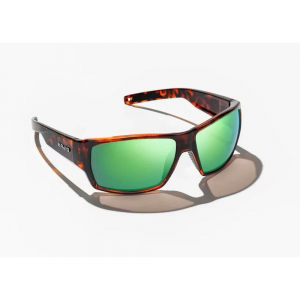 Bajio Vega Sunglasses - Polarized - Dark Tort Matte with Green Glass