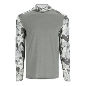 Simms BugStopper SolarFlex Hoody - Men's - Cinder and Regiment Camo Cinder - S