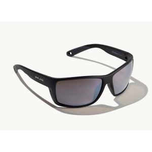 Bajio Bales Beach Sunglasses - Polarized - Black Matte with Silver Glass