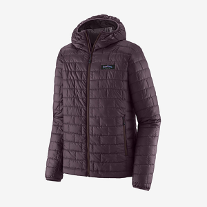 Patagonia Nano Puff Fitz Roy Trout Hoody - Men's - Obsidian Plum - L
