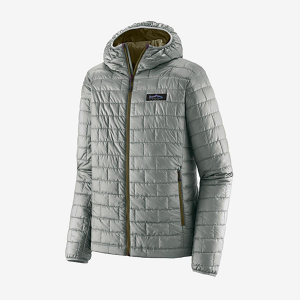 Patagonia Nano Puff Fitz Roy Trout Hoody - Men's - Sleet Green - XL