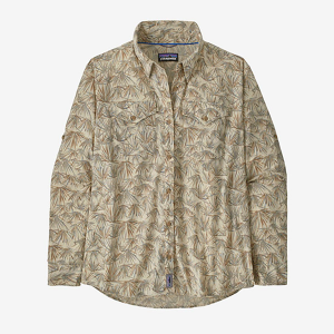 Patagonia Sun Stretch Long Sleeve Shirt - Women's - Grasslands Dark Natural - L