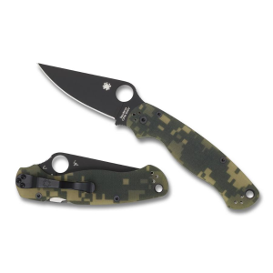Spyderco Para Military 2 Knife - Camo Black - One Size