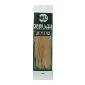 Umpqua / Metz Hackle Deceiver Streamer Pack - Tan