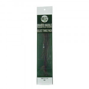 Umpqua / Metz Hackle Select - 3 Pack - Dun - 12/14/16