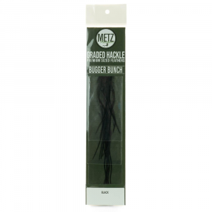 Umpqua / Metz Hackle Bugger Bunch - 3 Pack - Black