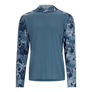 Simms BugStopper SolarFlex Hoody - Men's - Neptune and Regiment Camo Neptune - 2XL
