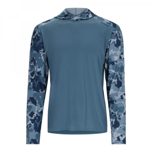 Simms BugStopper SolarFlex Hoody - Men's - Neptune and Regiment Camo Neptune - L