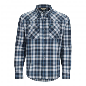 Simms Brackett Long Sleeve Shirt - Men's - Backcountry Blue Plaid - XL