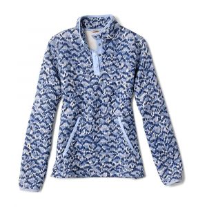 Orvis Outdoor Quilted Sweatshirt - Women's - Blue Dot Hill - XS