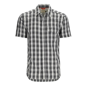 Simms Big Sky Short Sleeve Shirt - Men's - Black Plaid - M