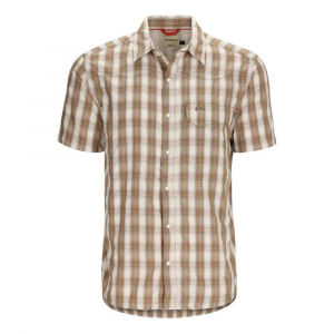 Simms Big Sky Short Sleeve Shirt - Men's - Driftwood Plaid - L