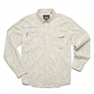 Howler Brothers Matagorda Longsleeve Shirt - Men's - Ocean Motion Off White - L