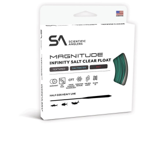 Scientific Anglers Magnitude Textured Infinity Salt - 12' Clear Tip Floating Fly Line - Aqua and Clear - WF12F
