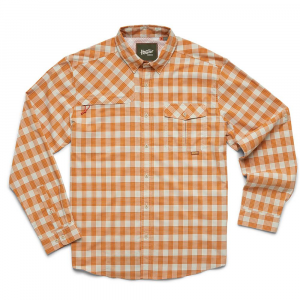 Howler Brothers Matagorda Longsleeve Shirt - Men's - Landon Plaid Pumpkin - M