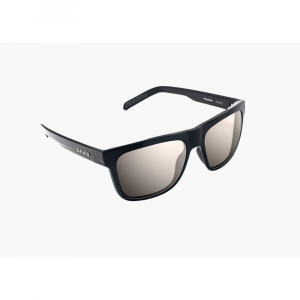 Bajio Hopedale Polarized Sunglasses - Black Gloss with Silver Mirror Glass