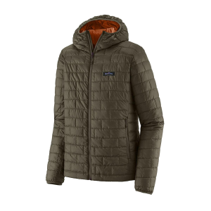 Patagonia Nano Puff Fitz Roy Trout Hoody - Men's - Pine Needle Green - L