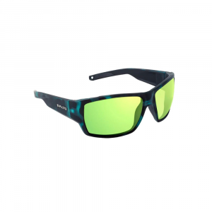 Bajio Vega Sunglasses - Polarized - Blue Tort Matte with Green Mirror Plastic