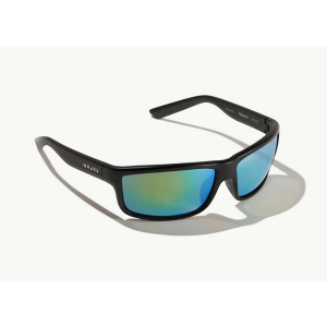 Bajio Nippers Sunglasses - Polarized - Black Matte with Green Plastic