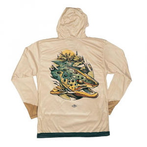Lakes Rivers Streams - Brown Trout Waters Hoodie - Men's - One Color - L