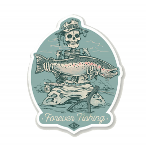Lakes Rivers Streams - Forever Fishing Decal - Steelhead