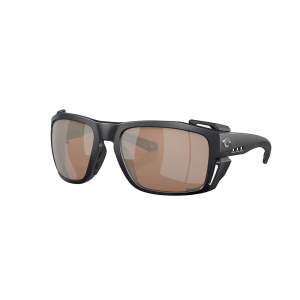 Costa King Tide 8 Sunglasses - Polarized - Black Pearl with Copper Silver Mirror 580G