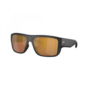 Costa Taxman Sunglasses - Polarized - Matte Black with Gold Mirror 580G