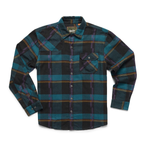 Howler Bros Harker's Flannel Shirt - Men's - Backdrop Plaid Phantom Blue - L
