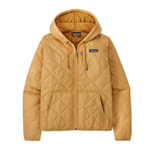 Patagonia Diamond Quilted Bomber Hoody - Women's - Beeswax Tan - S