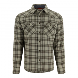 Simms Santee Flannel - Men's - Pale Pine Shadow Box Plaid - XL