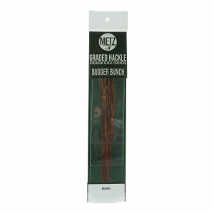 Umpqua / Metz Hackle Bugger Bunch - 3 Pack - Grizzly