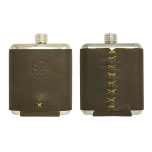 Whiskey Leatherwoks Stillwater Stainless Flask - Slate Grey