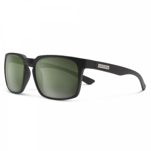 Suncloud Hundo Sunglasses - Polarized - Matte Black with Grey Green