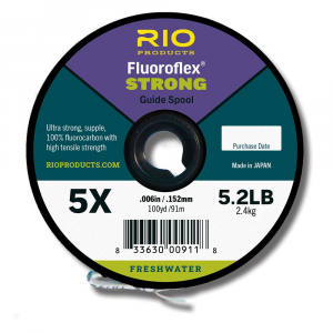Rio Fluoroflex Strong Tippet - 100yd Guide Spool - One Color - 2X