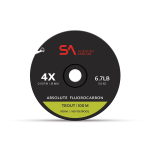 Scientific Anglers Absolute Fluorocarbon Trout Tippet - 100M - Clear - 1X