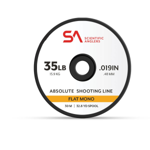 Scientific Anglers Absolute Shooting Line - Flat Mono - Optic Green - 50lb / 30M