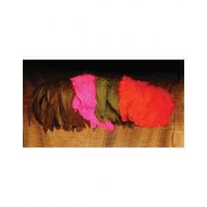 Hareline Dubbin Schlappen - Hot Orange - 5-7in