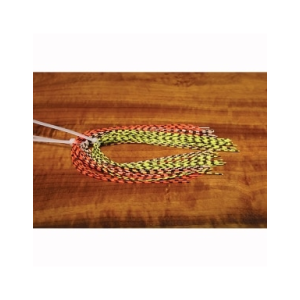 Hareline Dubbin Grizzly Barred Rubber Legs - White - M
