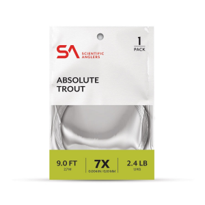 Scientific Anglers Absolute Trout Leader 7.5' - 1Pack - Clear - 0x