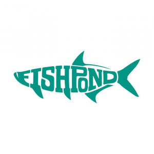 Fishpond Thermal Die Cut Sticker - King Aqua - 8 IN