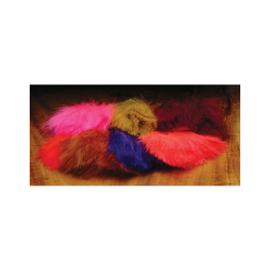 Hareline Dubbin Marabou Strung Blood Quills - Red - One Size
