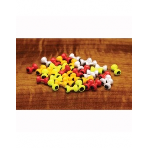 Hareline Dubbin Painted Lead Eyes - Red - L