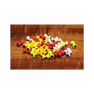 Hareline Dubbin Painted Lead Eyes - Yellow - L