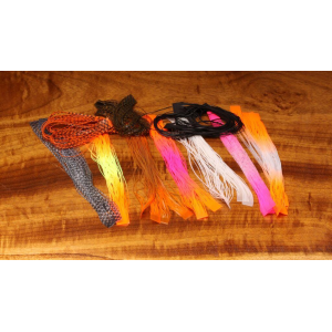 Hareline Dubbin Micro Silicone Legs - Hot Pink and Orange - One Size