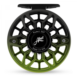 Abel SDF 5/6 Reel - Ported Satin Black Green Fade - 5/6
