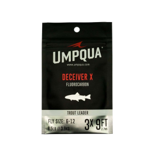 Umpqua Deceiver X Fluorocarbon Leader - Clear - 9ft 6X